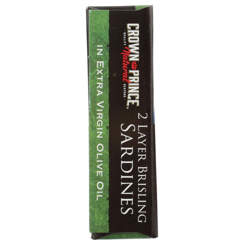 Brisling Sardines in Extra Virgin Olive Oil 3.75 oz CROWN PRINCE