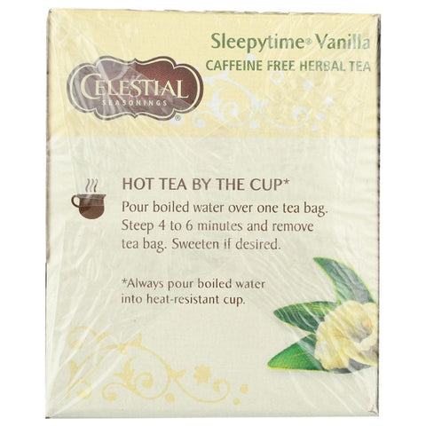 Sleepytime Vanilla Herbal Tea 20 Bag Celestial Seasonings