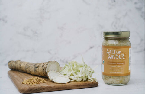 Salt and Savour Organic Sauerkraut with Horseradish