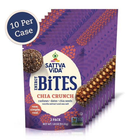 Chia Crunch Energy Bites 2pack by Sattva Vida