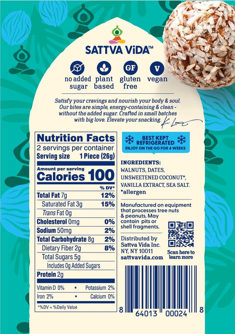Walnut Off The Walnut Energy Bites 2pack by Sattva Vida