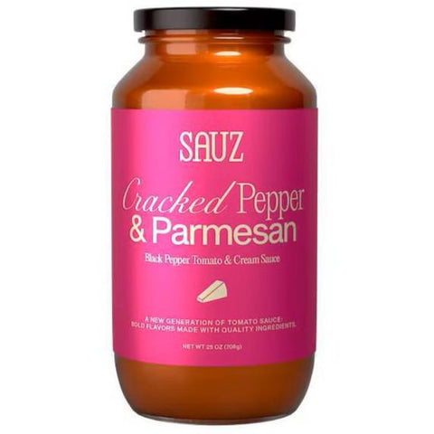 Cracked Pepper & Parmesan Tomato & Cream Sauce 25OZ Sauz