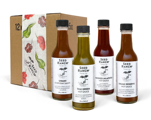 Seed Ranch Flavor Co The Classics Case of 12 Hot Sauces