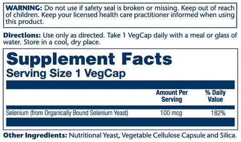 Solaray Selenium 100mcg