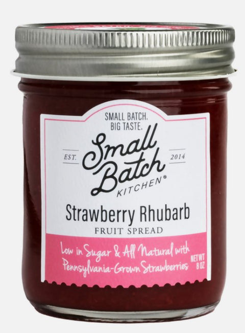Strawberry Rhubarb Fruit Spread Small Batch Kitchen - 6 Jars x 8 oz