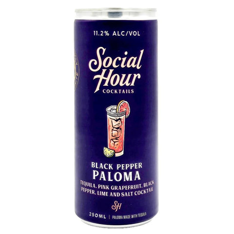 Black Pepper Paloma Cocktail 250ML Social Hour Cocktails