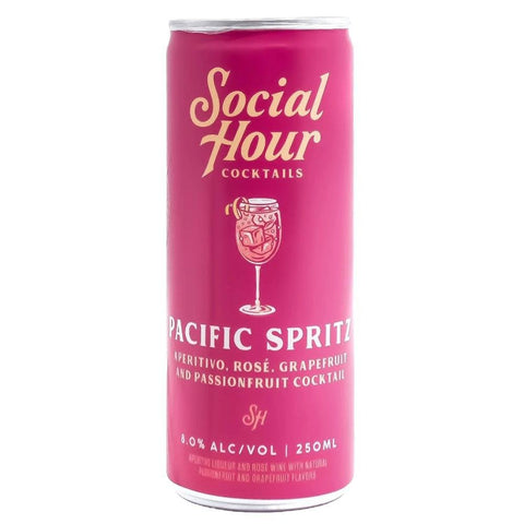 Passionfruit Pacific Spritz Cocktail 250ML Social Hour Cocktails