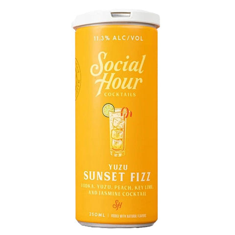 Yuzu Sunset Fizz Yuzu Cocktail 250ML Social Hour Cocktails