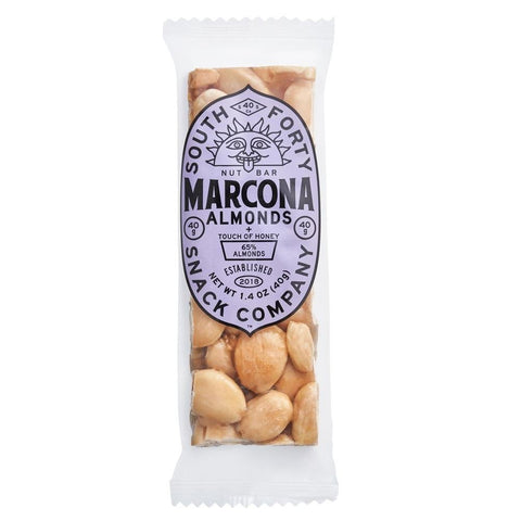 Marcona Almond Crunchy Nut Bar 1.4OZ South Forty Snacks Company