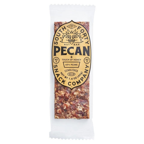 Pecan Crunchy Nut Bar 1.4OZ South Forty Snacks Company