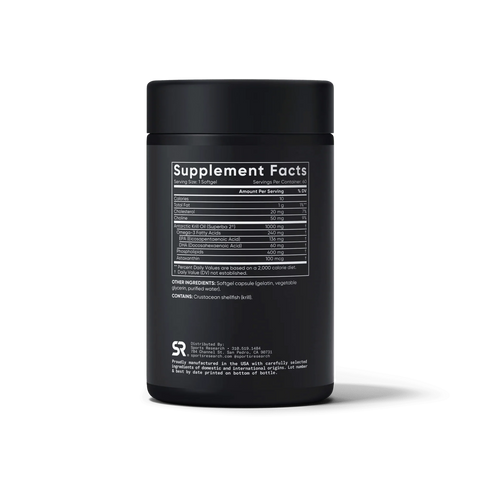 Sports Research Antarctic Krill Oil Double Strength 1000mg 60 Softgels