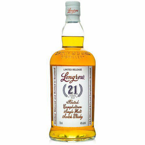 Peated Longrow 21yr Campbeltown Scotch Whisky Springbank Distillery 750ML