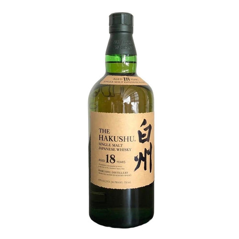 Hakushu 18 Year Old Peaty Japanese Whisky 750ML Suntory