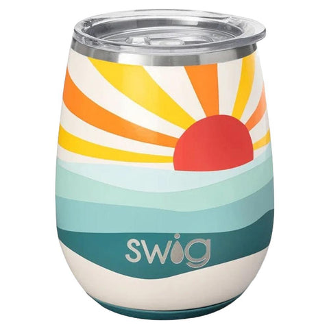 Sun Dance 14oz Insulated Stemless Wine Cup Swig Life