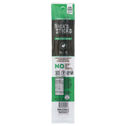 Turkey Snack Sticks Low Fat 1.7 oz NICKS STICKS