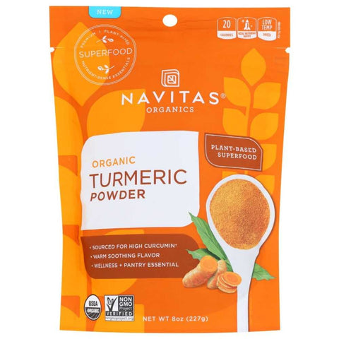 Organic Turmeric Powder High Curcumin 8 oz Navitas