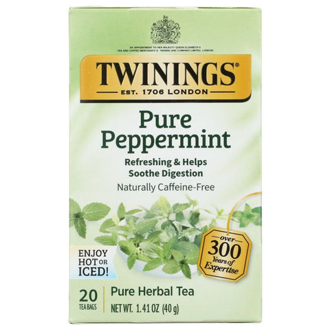 Pure Peppermint Herbal Tea 20 Bags Tea Twining