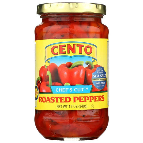 Cento Chefs Cut Roasted Peppers All Natural 12oz Pantry Staple
