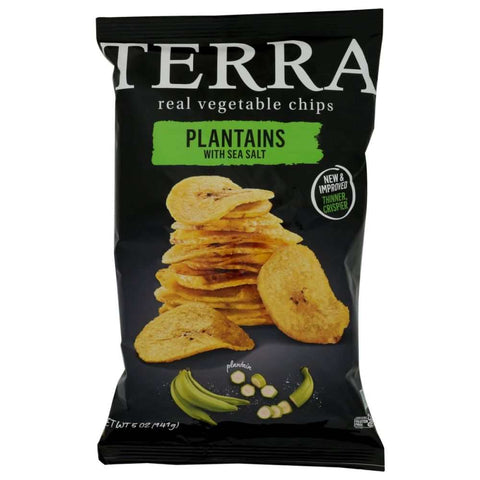 Plantains Thinly Sliced Lightly Salted Chips 5 oz TERRA CHIPS