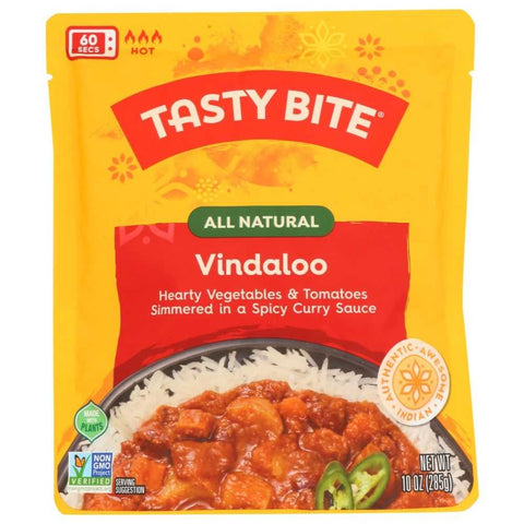 Vindaloo Hot and Spicy Chunky Vegetable Meal 10 oz TASTY BITE