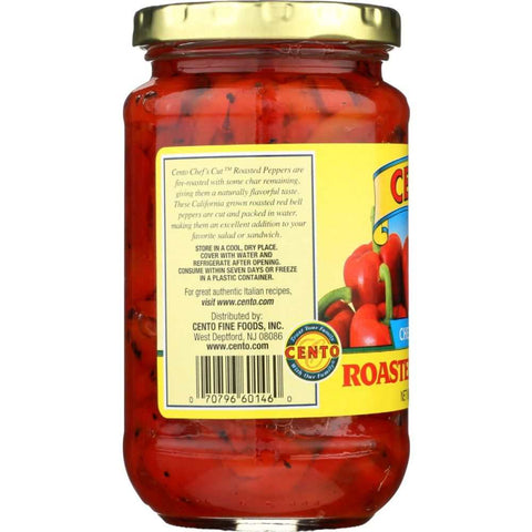 Cento Chefs Cut Roasted Peppers All Natural 12oz Pantry Staple