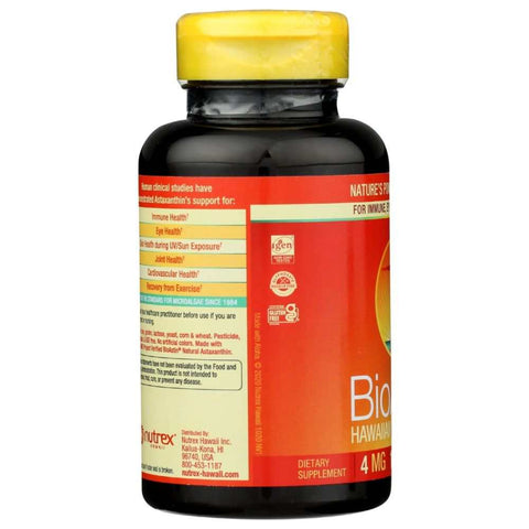 BioAstin Hawaiian Astaxanthin 4mg Softgel Supplement by Nutrex