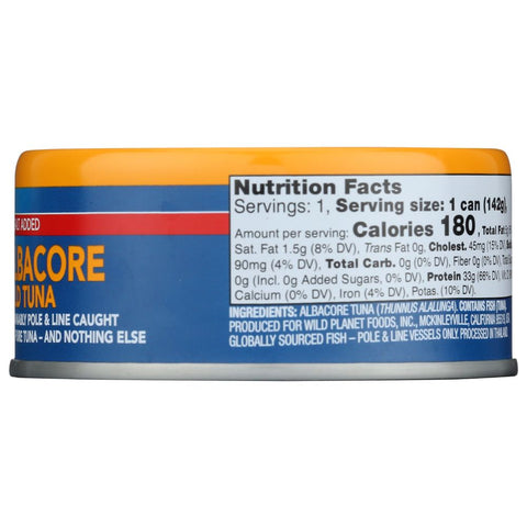 Albacore Wild Tuna No Salt Added 5 oz Wild Planet