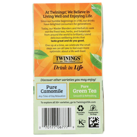 Pure Peppermint Herbal Tea 20 Bags Tea Twining