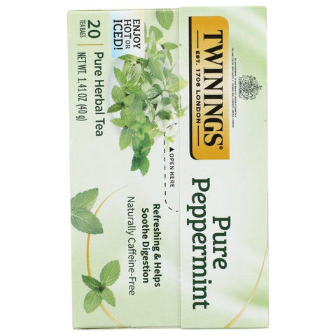 Pure Peppermint Herbal Tea 20 Bags Tea Twining