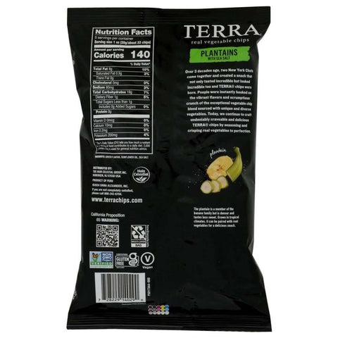 Plantains Thinly Sliced Lightly Salted Chips 5 oz TERRA CHIPS