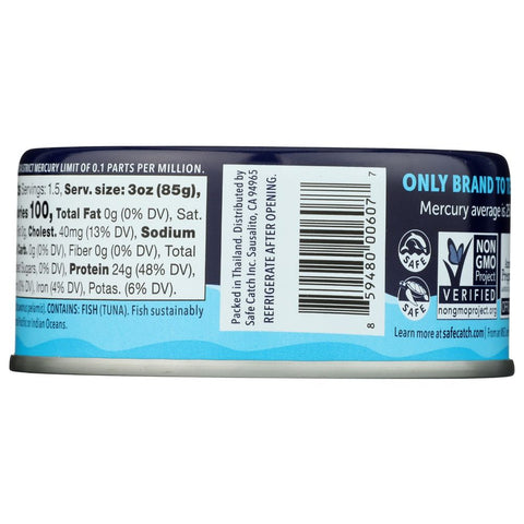 Elite Wild Tuna Low Mercury Tuna 5 oz SAFECATCH