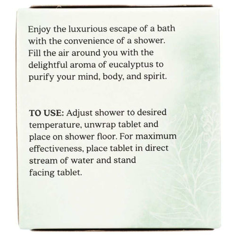 Eucalyptus Purifying Shower Tablets 3 oz Aura Cacia