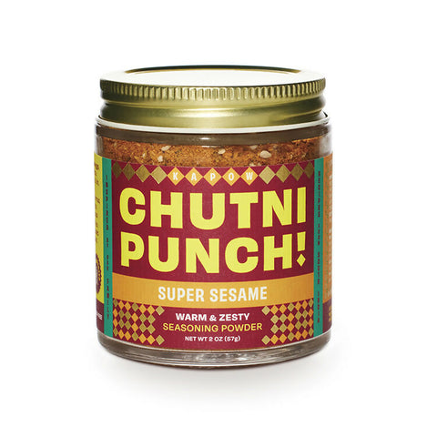 Chutni Punch Super Sesame Warm & Zesty Seasoning Powder 12 jars x 2 oz case