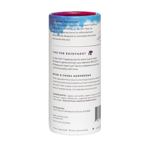 Reishi Chaga Boost Organic Chaga Reishi Tea Tamim Teas