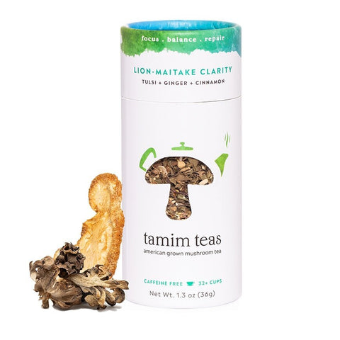 Maitake & Lion's Mane Mushroom Tea Lion-Maitake Clarity by Tamim Teas