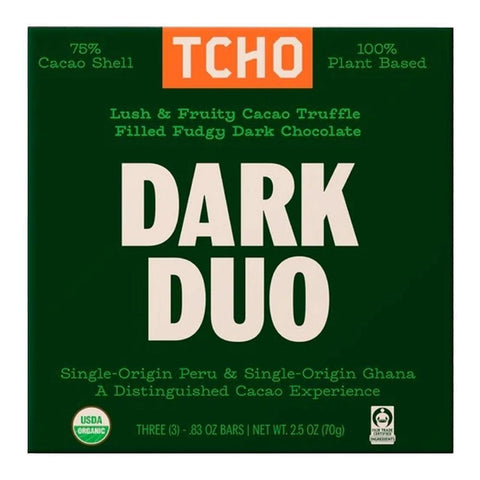 Dark Duo Single-Origin Chocolate Bar 2.5OZ TCHO