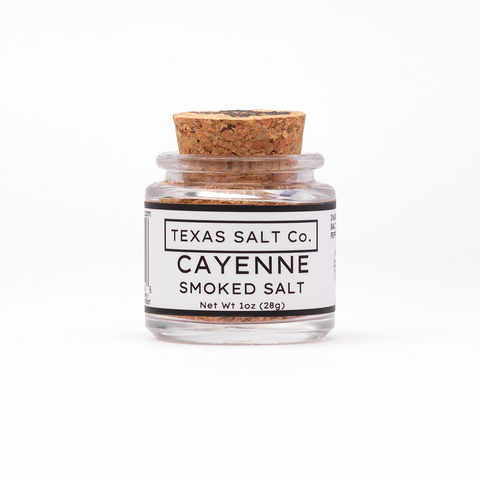 Cayenne Smoked Salt Spicy Seasoning Sea Salt Texas Salt Co