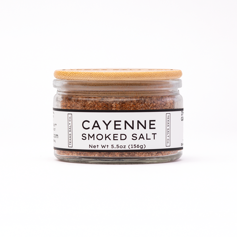 Cayenne Smoked Salt Spicy Seasoning Sea Salt Texas Salt Co