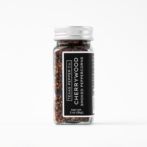 Cherrywood Smoked Half Cracked Black Peppercorn Spice Texas Salt Co