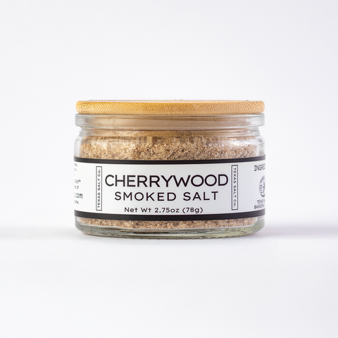 Cherrywood Smoked Sea Salt All-Natural Smoked Salt Texas Salt Co