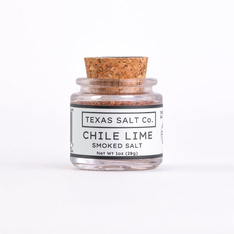 Chile Lime Smoked Salt Premium Flavored Salt Texas Salt Co