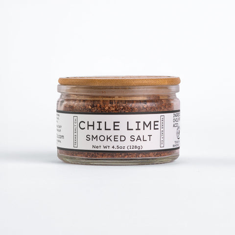 Chile Lime Smoked Salt Premium Flavored Salt Texas Salt Co