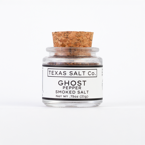 Ghost Pepper Smoked Salt Intense Flavor Seasoning Texas Salt Co
