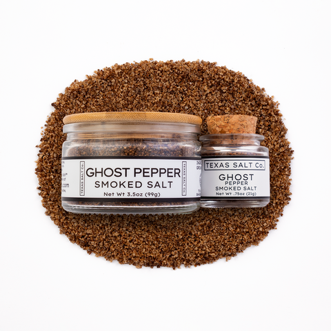 Ghost Pepper Smoked Salt Intense Flavor Seasoning Texas Salt Co