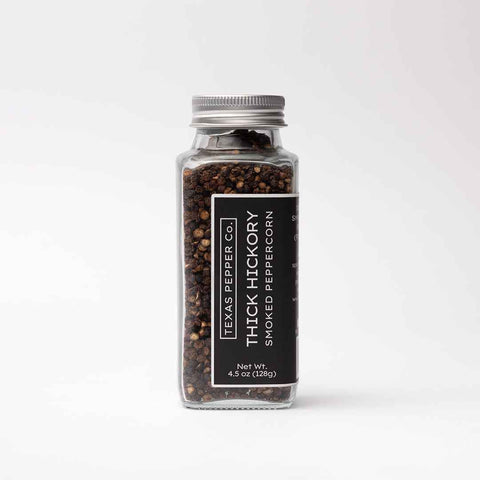 Thick Hickory Smoked Half Cracked Peppercorn Spice Texas Salt Co