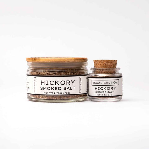 Hickory Smoked Salt Cold Smoked Salt Texas Salt Co