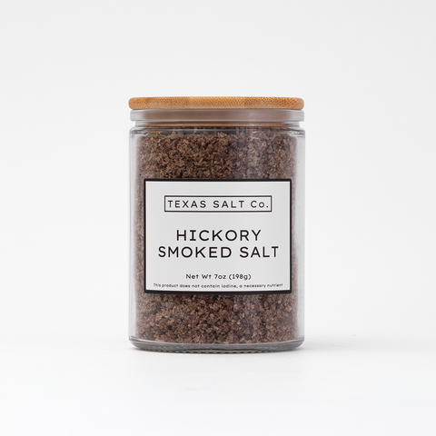 Hickory Smoked Salt Cold Smoked Salt Texas Salt Co