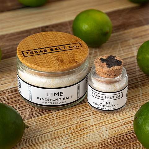 Lime Infused Finishing Salt Sea Salt Texas Salt Co