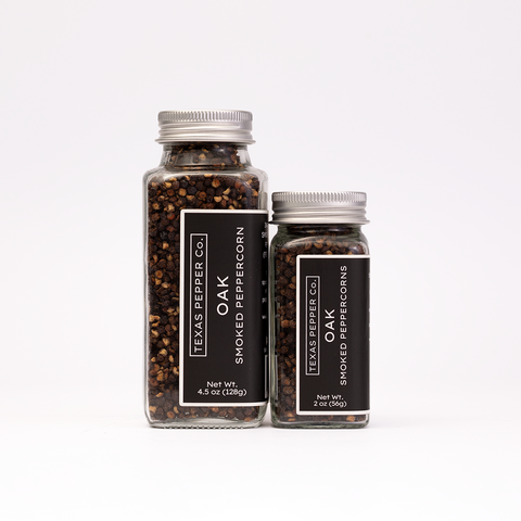 Oak Smoked Half Cracked Peppercorn 2oz Texas Salt Co