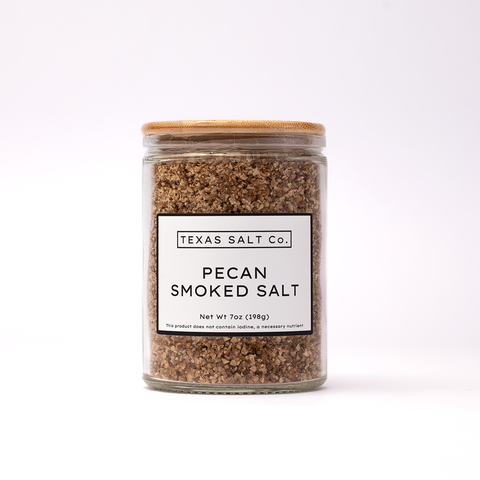 Pecan Smoked Salt Smoked Sea Salt Texas Salt Co